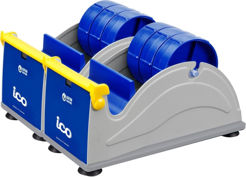 ICO Excell 2-Pack Triple Premium Extra Wide Metal Multi-Rolls Desktop Tape Dispenser, ET-13371, 3 inch Wide, 3 inch Core, Pack of 2 - Image 1